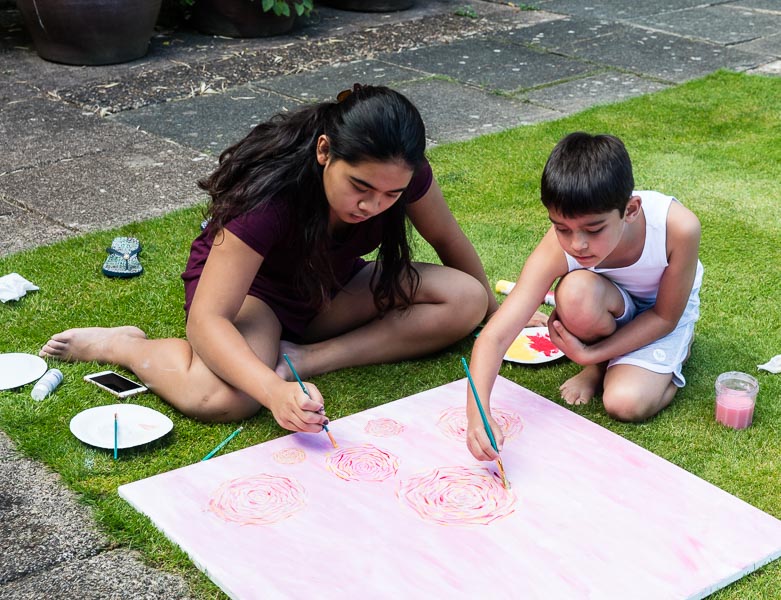 The first painting they did together