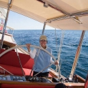 Susanne at the wheel of Adele