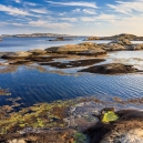 The south side of Marstrand en evening in August