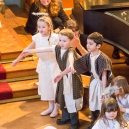 Singing at the nativity play