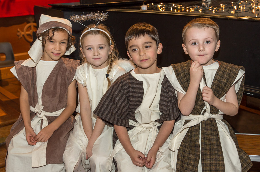 St John’s Nativity play Dec . Eli, Olivia, Eric and Daniel