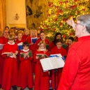 The Ottery St Mary church choir performing at Knightstone before Christmas.