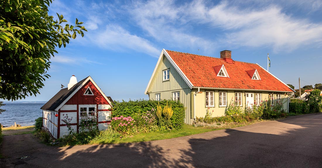 Typoical houses in the south of Sweden.