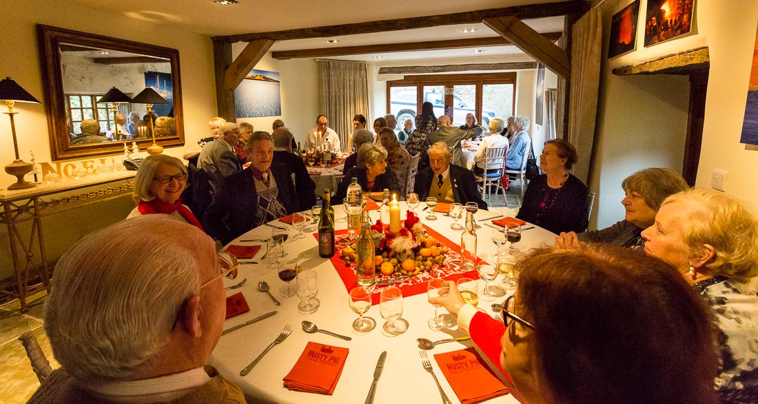 And the barn/cvinema room has been converted with another three tables