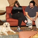 Claudia and Magnus and their dog Katie