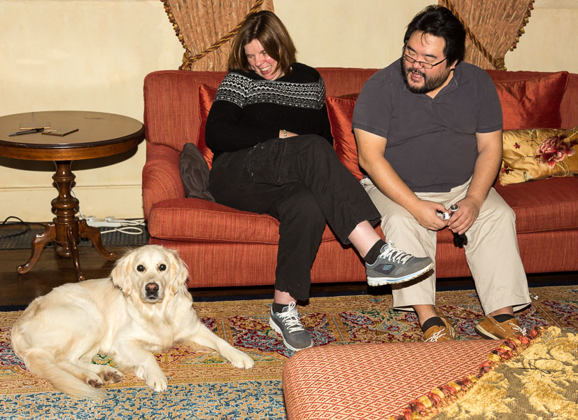 Claudia and Magnus and their dog Katie