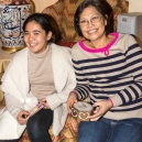 Mikee with her Lola at Christmas 2014.