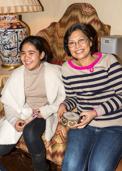 Mikee with her Lola at Christmas 2014.