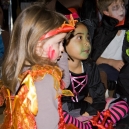 Mikee with her classmates during Haloween