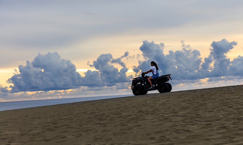 Mikee on the sand dunes