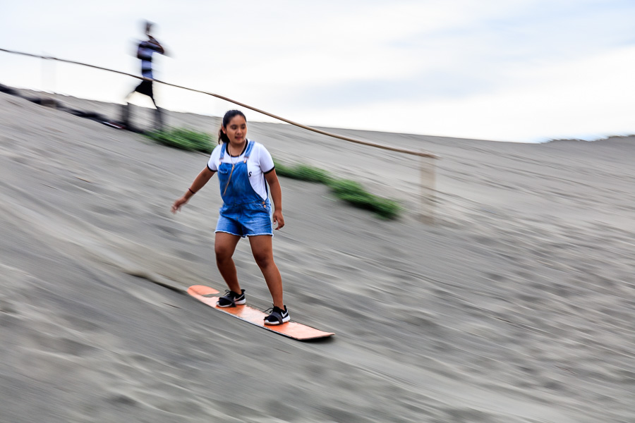 Mikee sand boarding