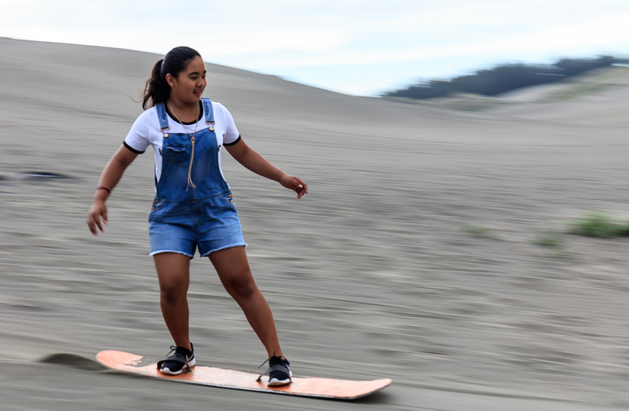Mikee sand boarding