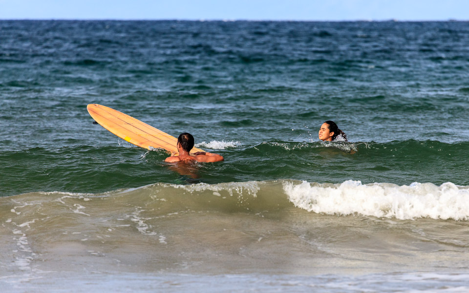 In Bicol (where Jen and Mikee were born) the kids learned to surf