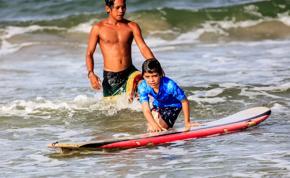 Eric managing his board