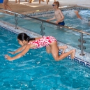 Mikee doing a not extremely elegant dive