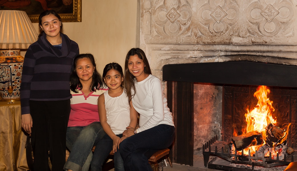 Veronica and her mother Maria Rina with Mikee and Jen at our Gre