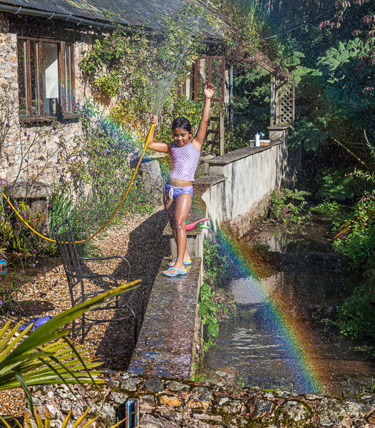 Maybe a treasure is hidden at the foot of the rainbow, underneat