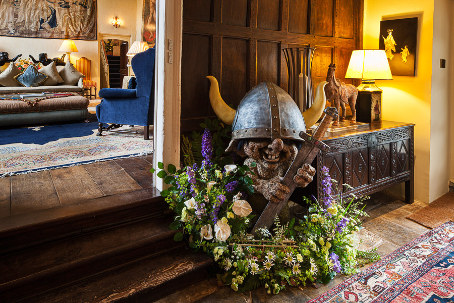 Flower festival: The entrance hall