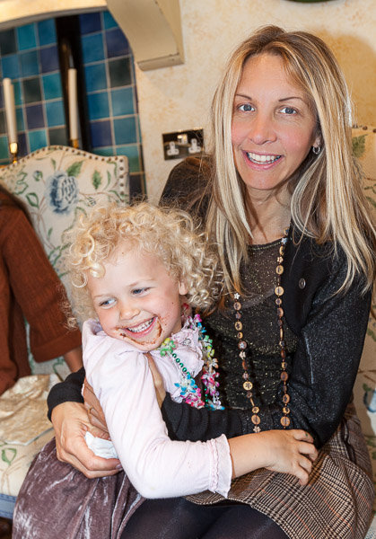 … before giving mum another hug