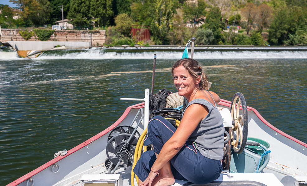 Brigitte looked after us aboard Easyvie
