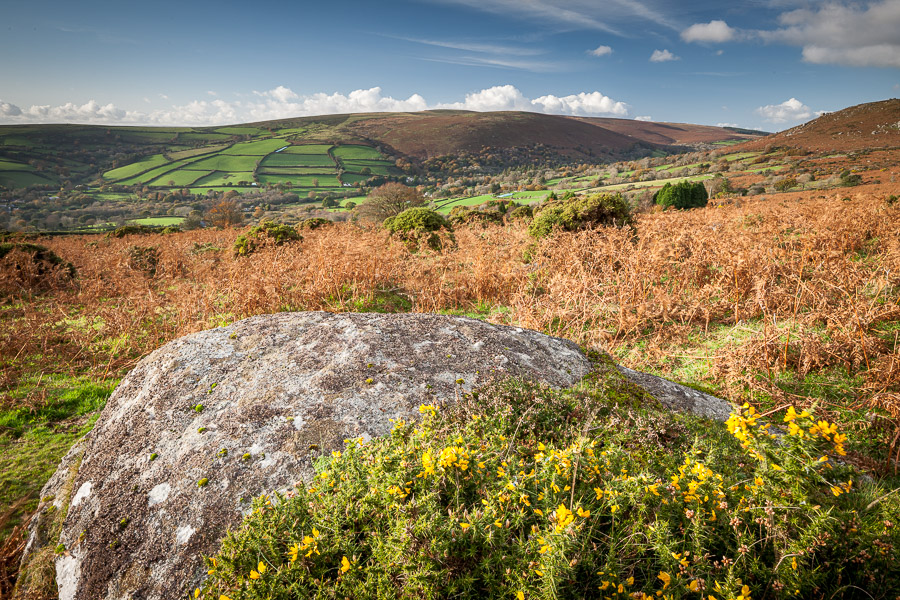 Looking out over Dartmoor