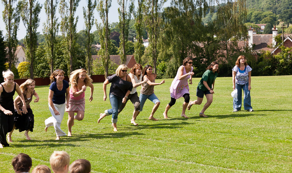 The mums had their own race