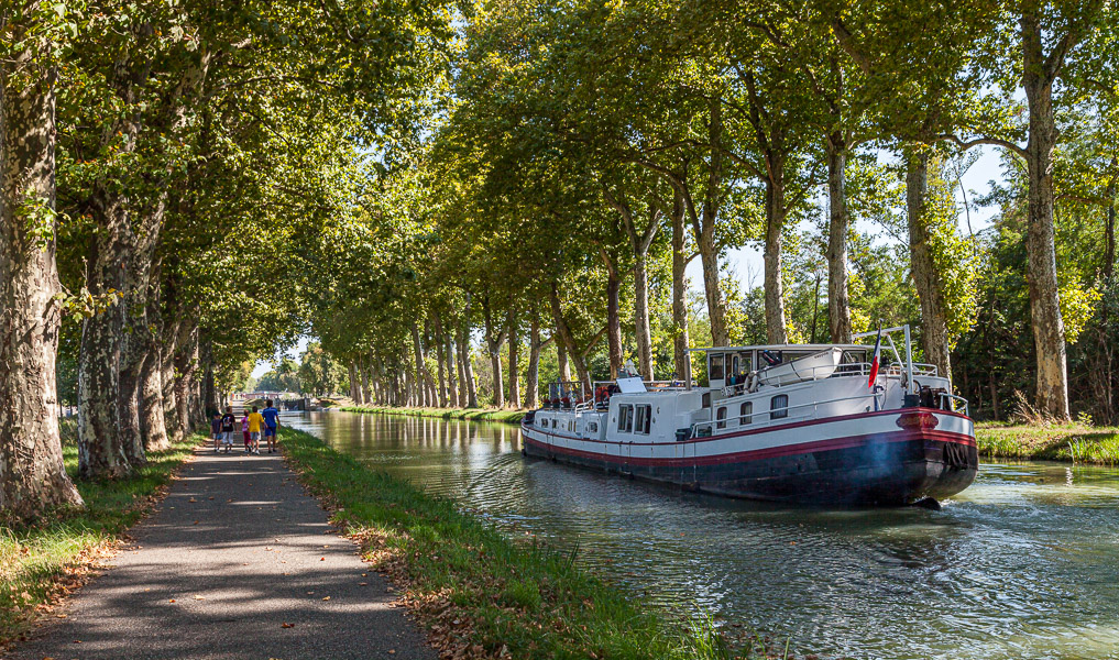 Along the canal