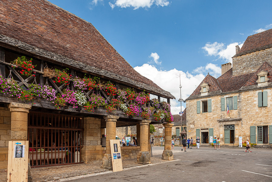 The town square in Domme