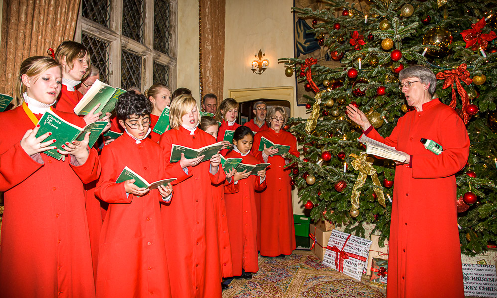The choir came to us and sang Christmas Carols