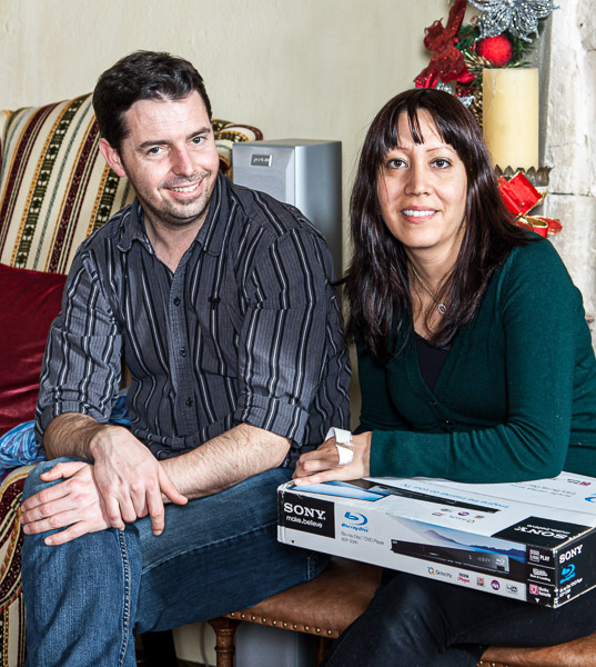 Susanne and Dave got a Blu-ray player