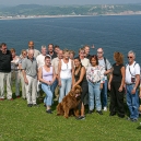 With my cousins on a walk at Beer. Spring 2003