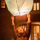 Lighting Lanterns in the sky on Riza’sbirthday 6 Jan