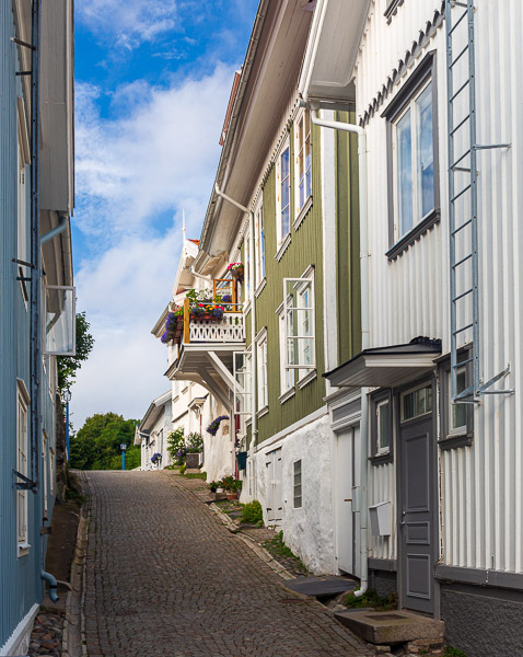 Marstrand is a proper town, with cobblestone streets but no cars are allowed.