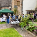 We set up the BBQ in the courtyard