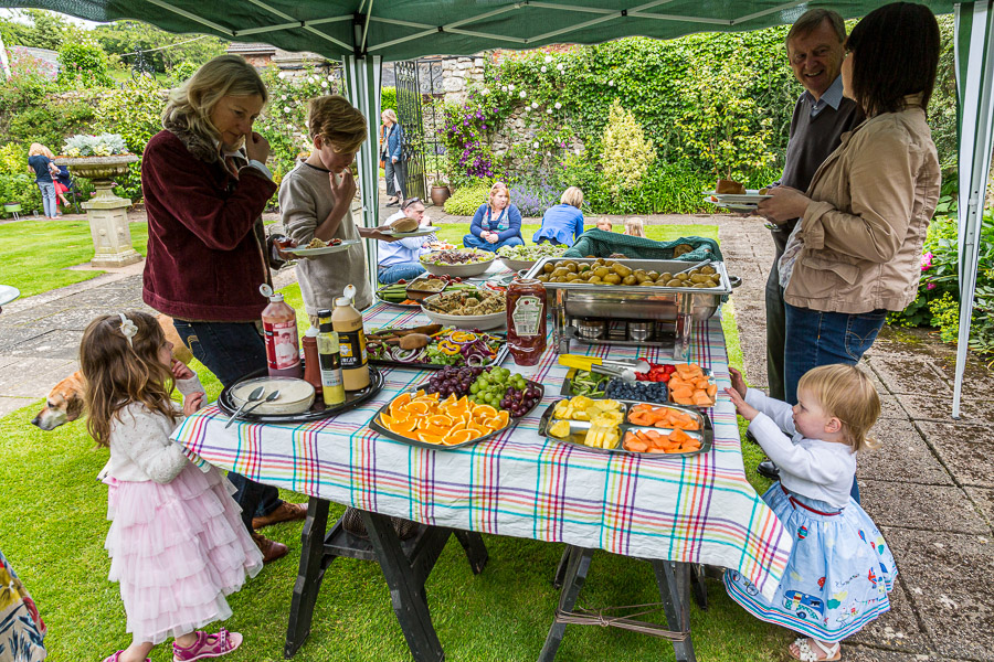 Young and old admired the food