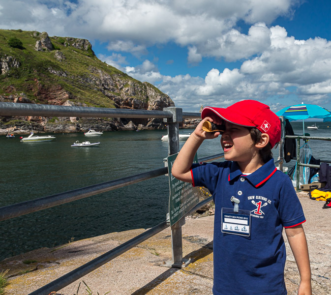Anything can be turned into a telescope for a budding sailor