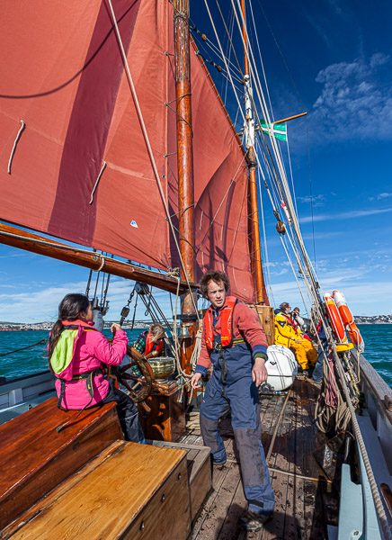 On sail with Provident, one of the sailing ships of the Trinity