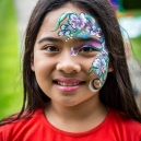 Mikee with face paint