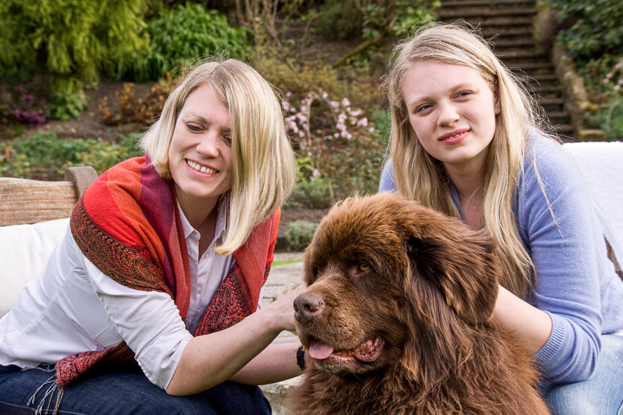 Camilla and Amanda with Chucky. Spring 2008