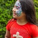 Mikee with face paint