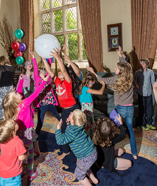 …and played with the balloons
