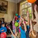 With a 30 foot ceiling height the Great Hall was a fun place for the kids