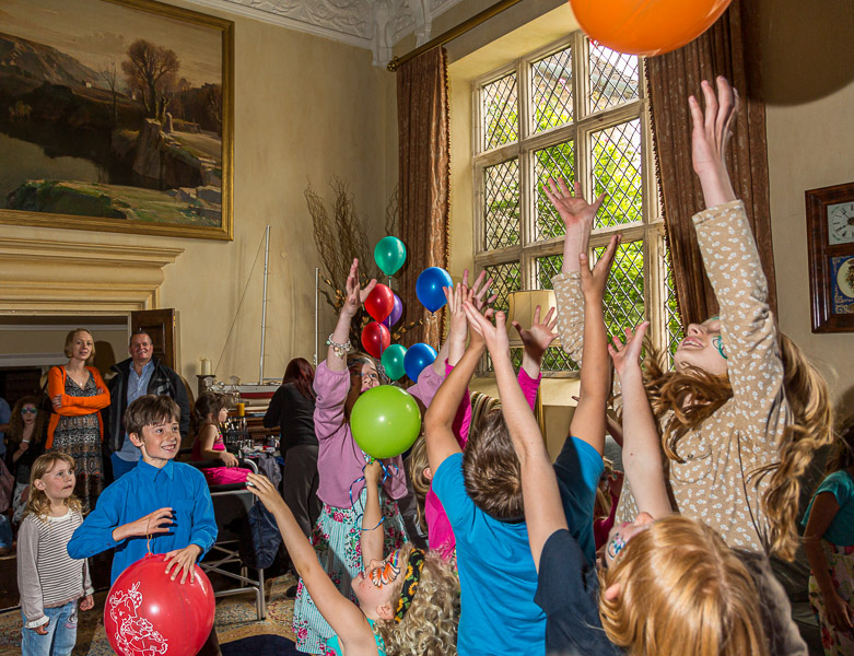 With a 30 foot ceiling height the Great Hall was a fun place for the kids