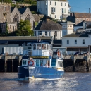 The ferry crossing the river