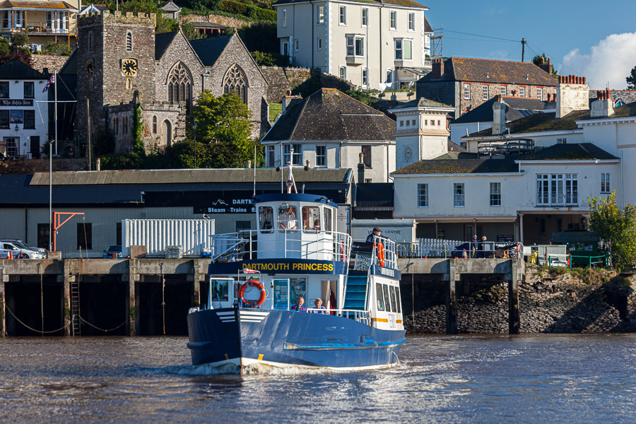 The ferry crossing the river