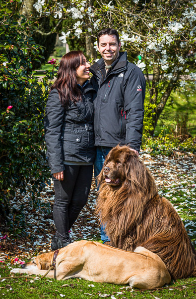 Susanne and Dave with Nallah and Chucky