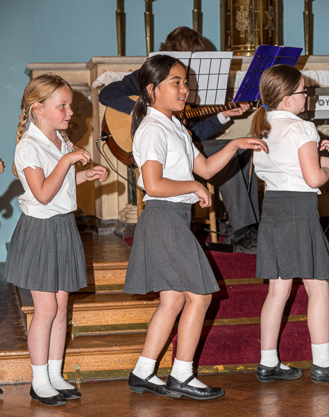 Performing and singing in school