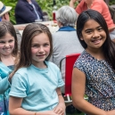 Mikee with friends from the church