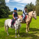 Mikee and Lara riding