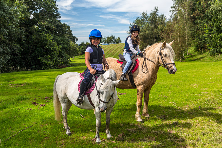 Mikee and Lara riding